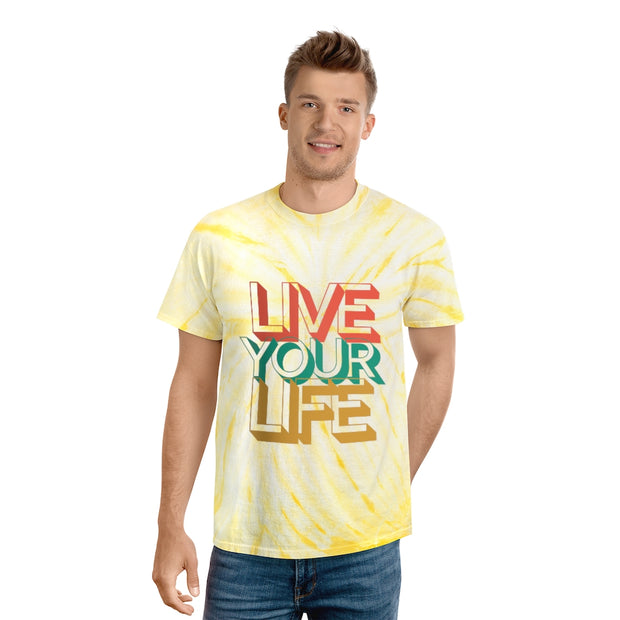 Live Your LIfe Tie-Dye Tee, Cyclone