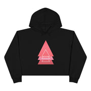 PINK TRI LOVE Crop Hoodie