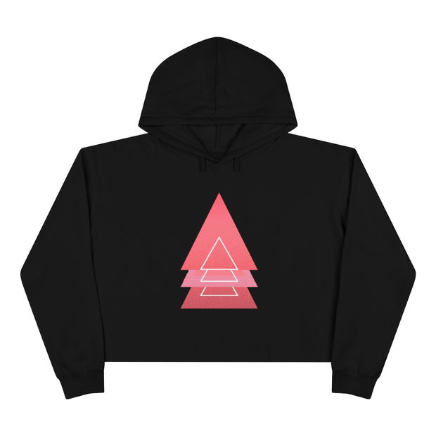 PINK TRI LOVE Crop Hoodie