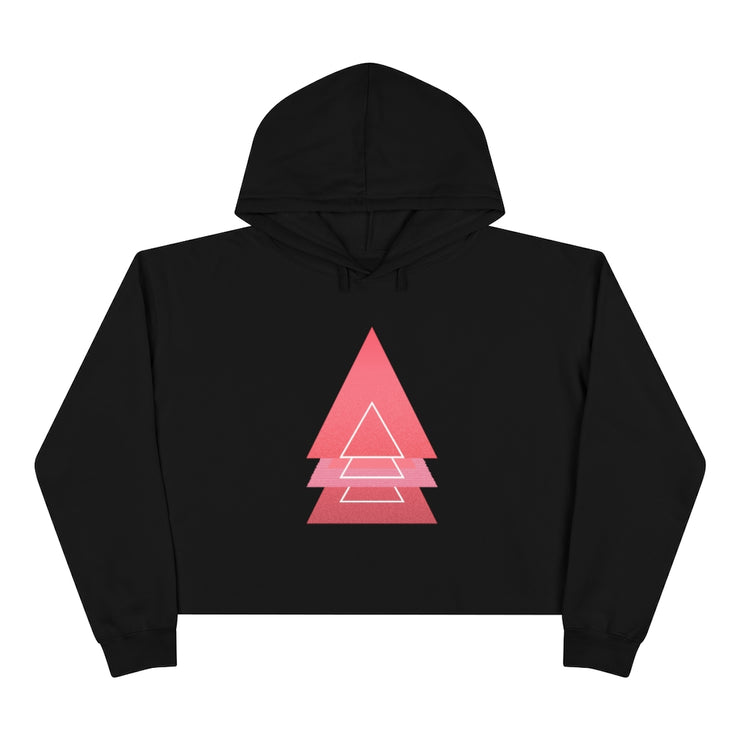 PINK TRI LOVE Crop Hoodie