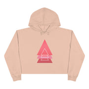 PINK TRI LOVE Crop Hoodie