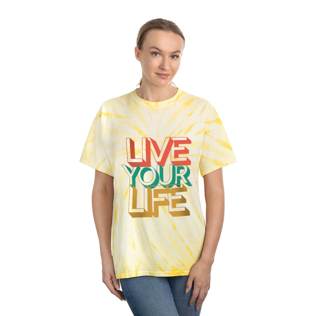 Live Your LIfe Tie-Dye Tee, Cyclone