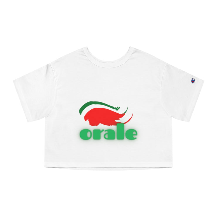 Custom Authentic Champion Women's Orale Cropped T-Shirt