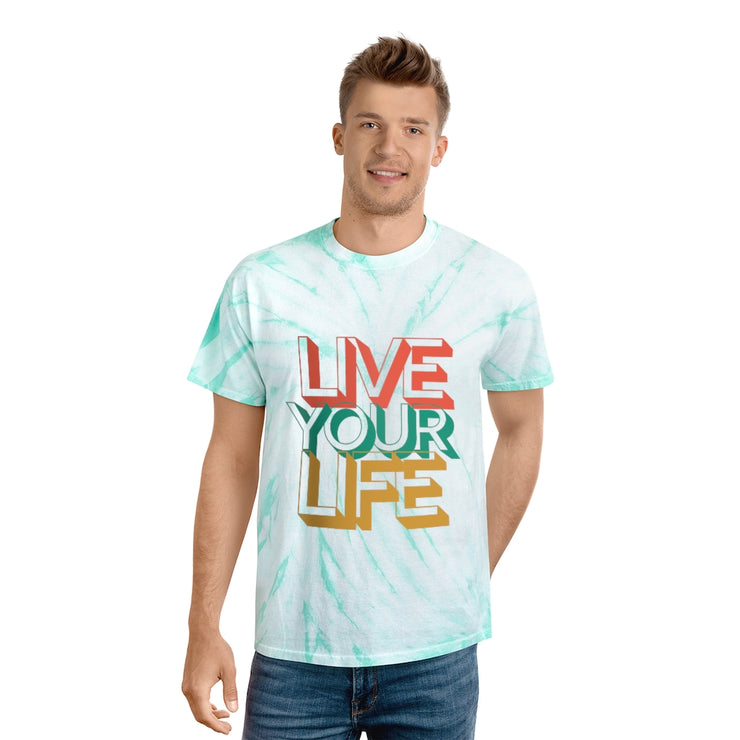 Live Your LIfe Tie-Dye Tee, Cyclone