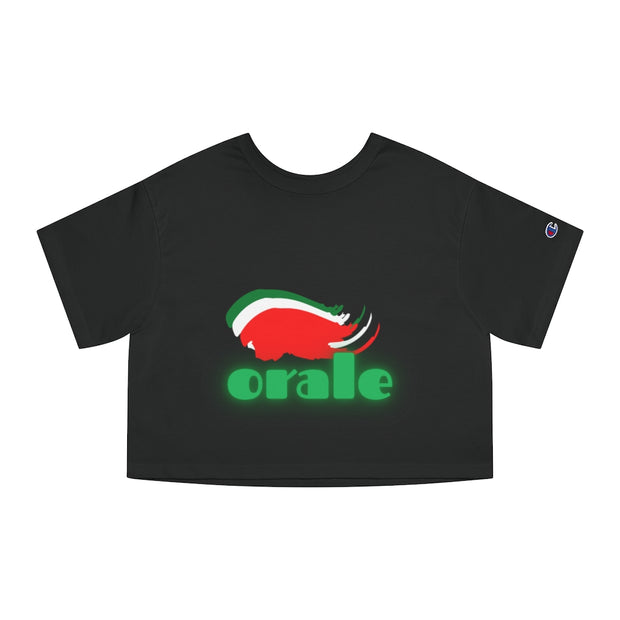 Custom Authentic Champion Women's Orale Cropped T-Shirt