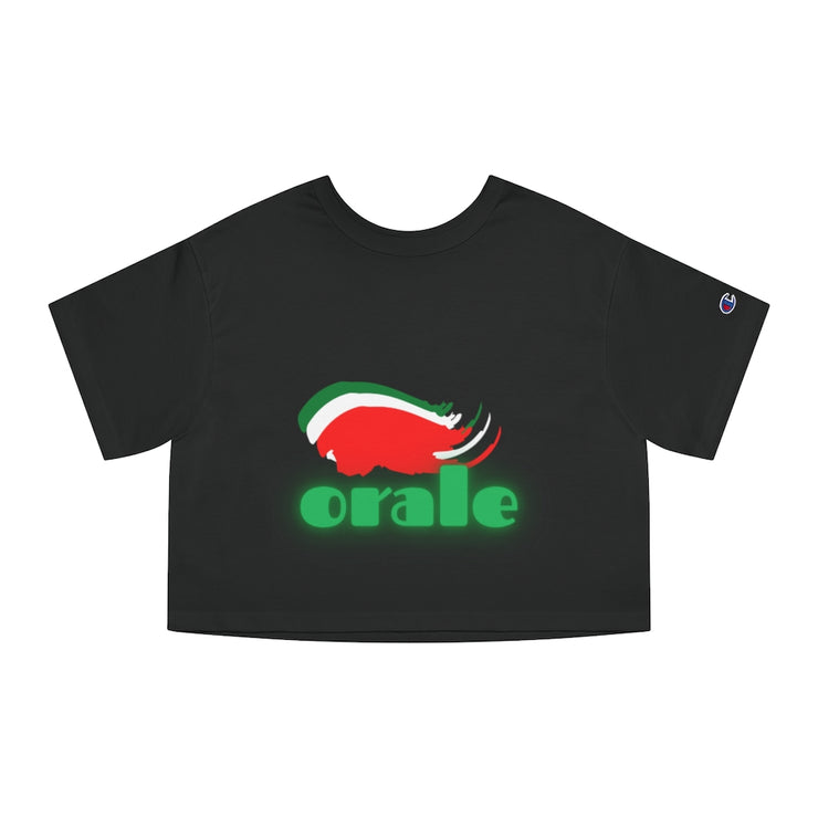 Custom Authentic Champion Women's Orale Cropped T-Shirt