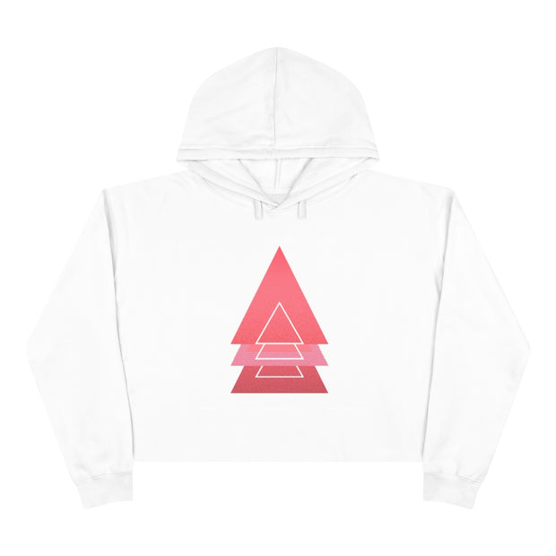 PINK TRI LOVE Crop Hoodie