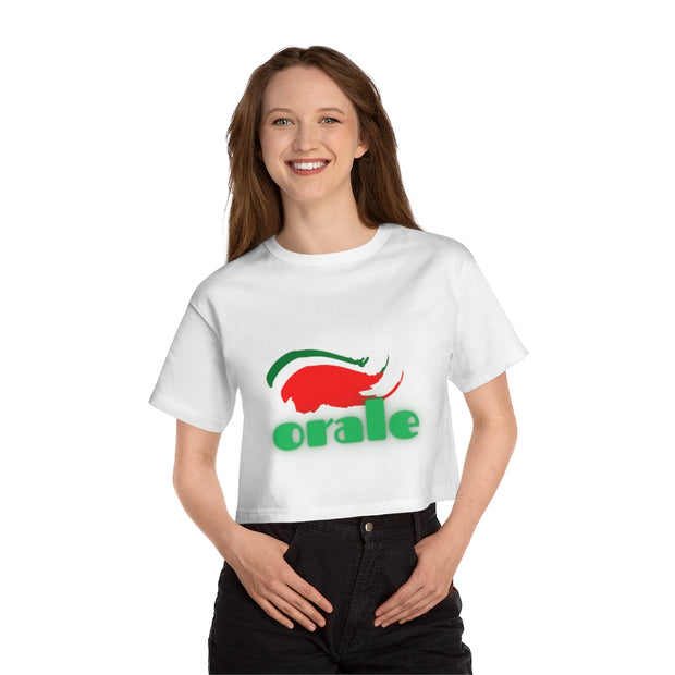 Custom Authentic Champion Women's Orale Cropped T-Shirt