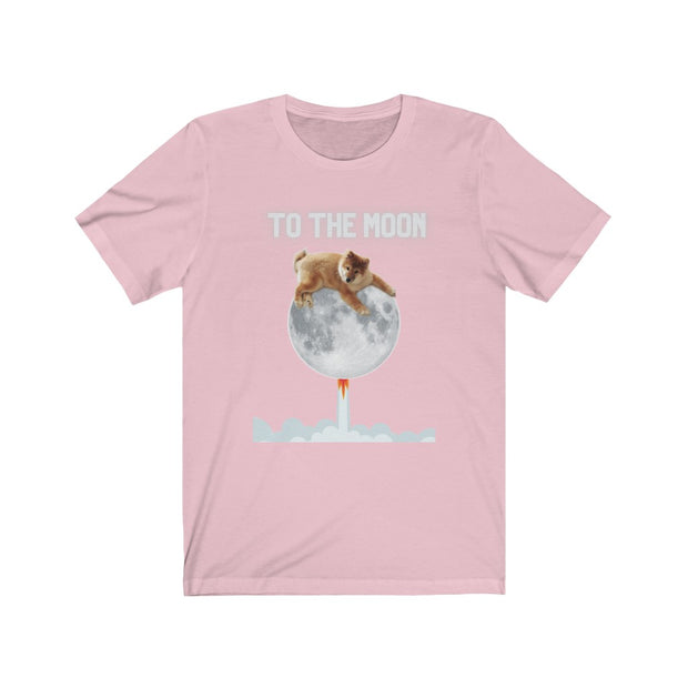 Unisex Shiba Inu To The Moon Short Sleeve Tee