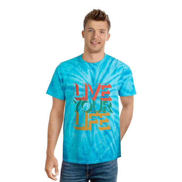 Live Your LIfe Tie-Dye Tee, Cyclone